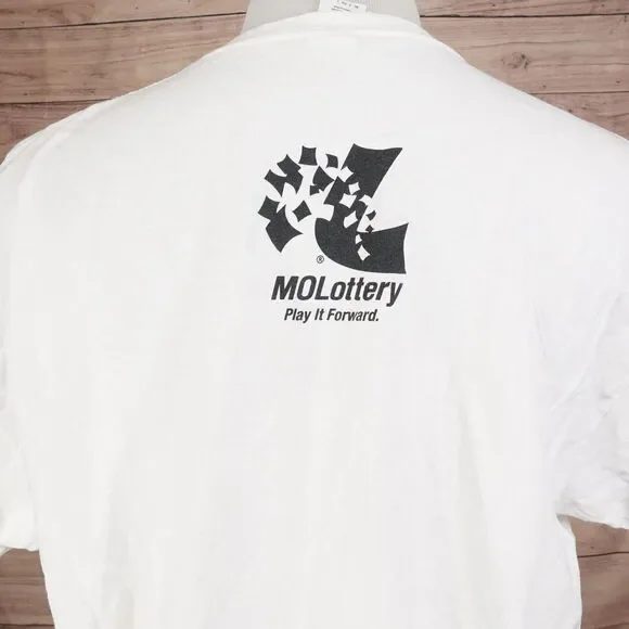 POWERBALL POWER CRUISE FLORAL SUNSET MO LOTTO MISSOURI TSHIRT SIZE XL - Picture 5 of 6